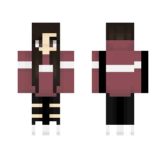 striped hoodie n stuff - Female Minecraft Skins - image 2