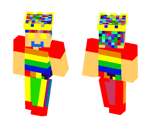 Rainbow king :) - Male Minecraft Skins - image 1