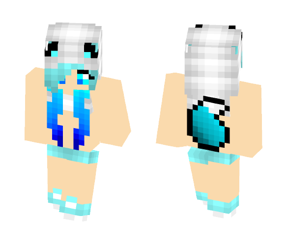 Blue Girl (goes with wounded girl) - Girl Minecraft Skins - image 1