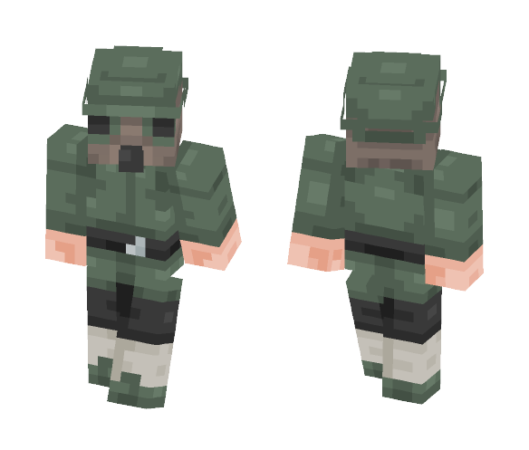 WW1 Gas Mask Soldier - Interchangeable Minecraft Skins - image 1