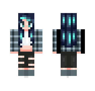 blueeeeee - Female Minecraft Skins - image 2