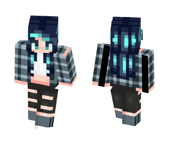 blueeeeee - Female Minecraft Skins - image 1