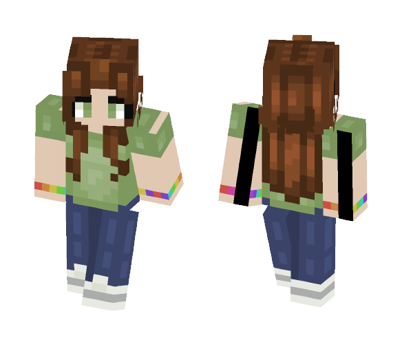 i'm actually happy for once. - Female Minecraft Skins - image 1
