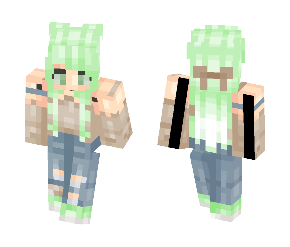 High-waisted jeans - Female Minecraft Skins - image 1