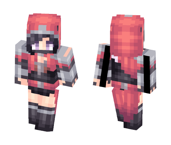 Crimson Assassin - Female Minecraft Skins - image 1