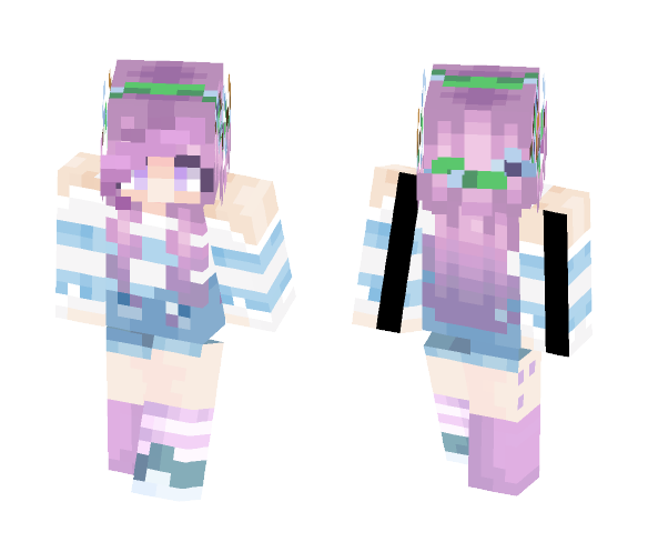Blooming Iris // Aleina - Female Minecraft Skins - image 1