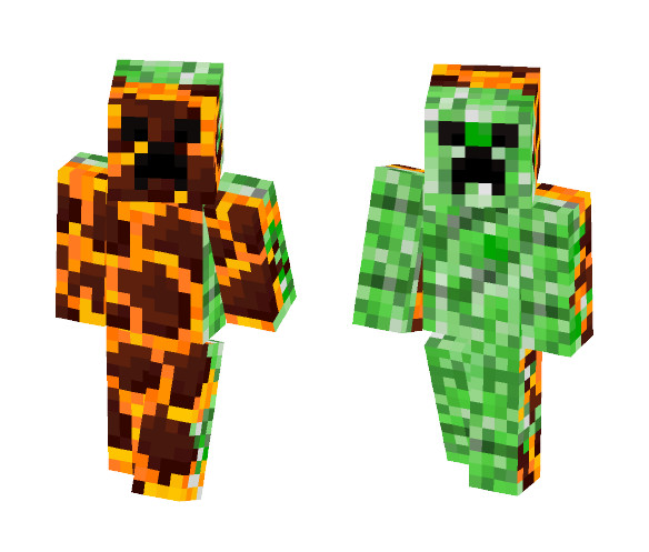 Magmatic Creeper - Male Minecraft Skins - image 1