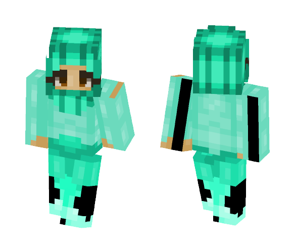 ♡ Aqua Sea Mermaid ♡ - Female Minecraft Skins - image 1