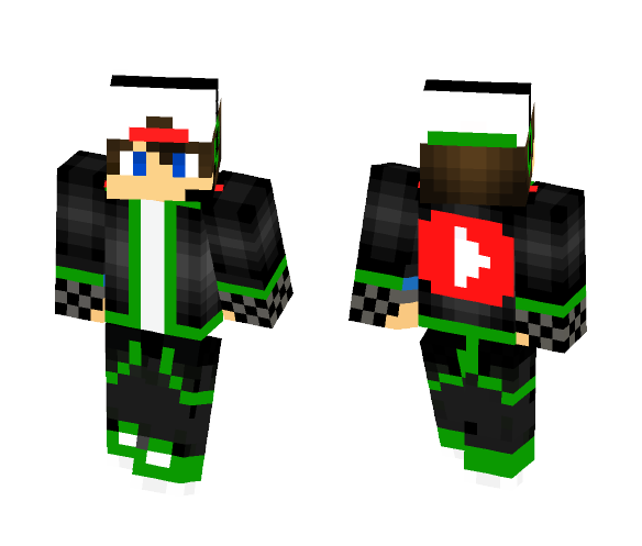 Green Youtuber - Male Minecraft Skins - image 1