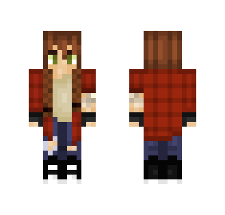 Redheaded Girl With Flannel - Girl Minecraft Skins - image 2