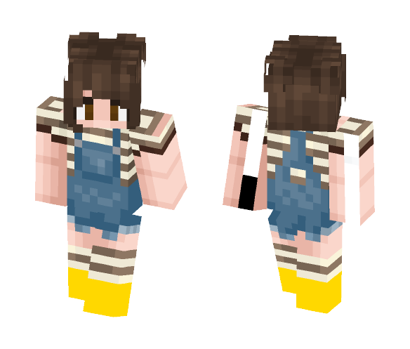 Buns x Overalls - tumblr? - Female Minecraft Skins - image 1
