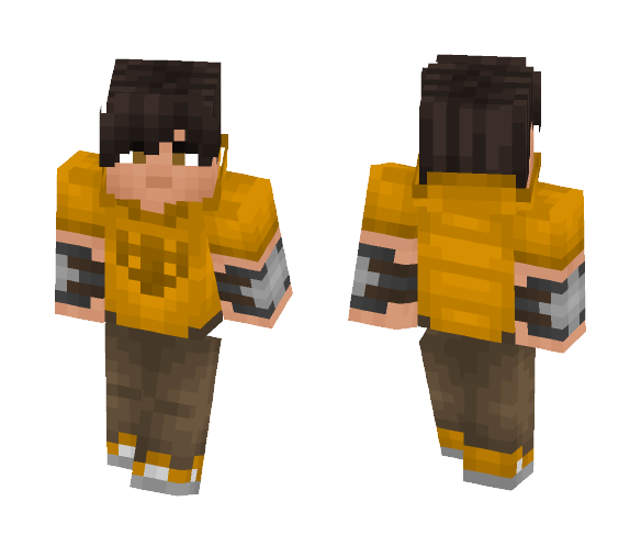 Orange pvp man - Male Minecraft Skins - image 1