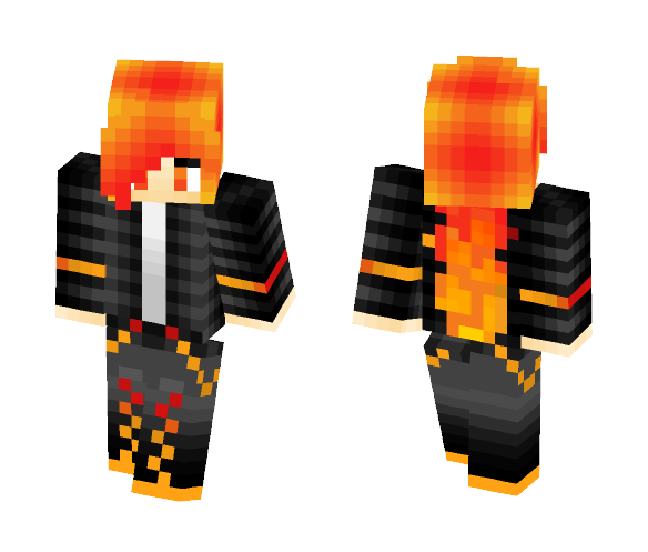 Fire girl - Girl Minecraft Skins - image 1