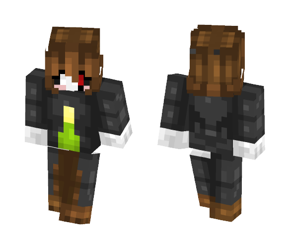Chara And Gaster Fusion (Savetale) - Male Minecraft Skins - image 1