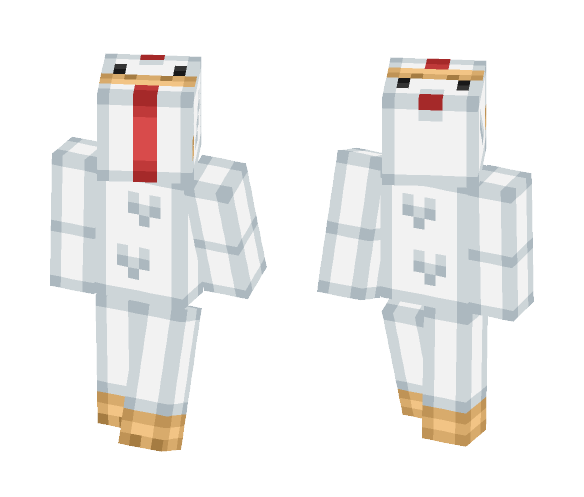 [HeadOnTop] Addition: Chicken Man - Male Minecraft Skins - image 1