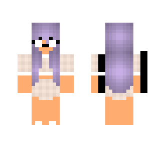 Cute Girl with Purple Hair - Color Haired Girls Minecraft Skins - image 2
