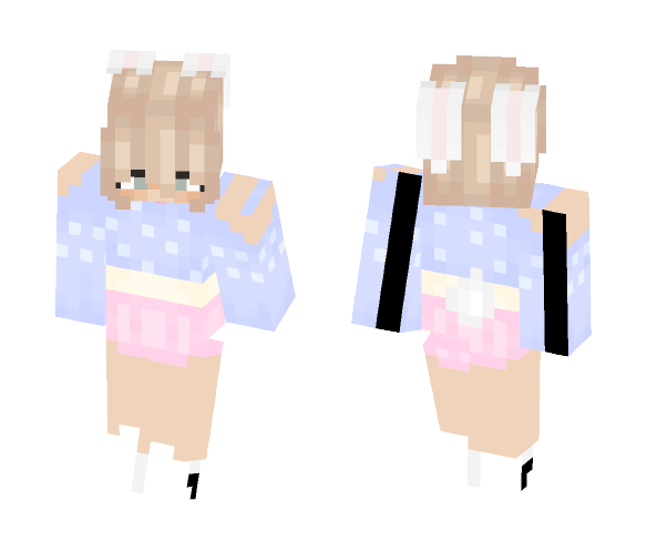 Cute Girl Rabbit - Cute Girls Minecraft Skins - image 1
