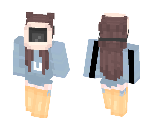 Tv Mask - Female Minecraft Skins - image 1