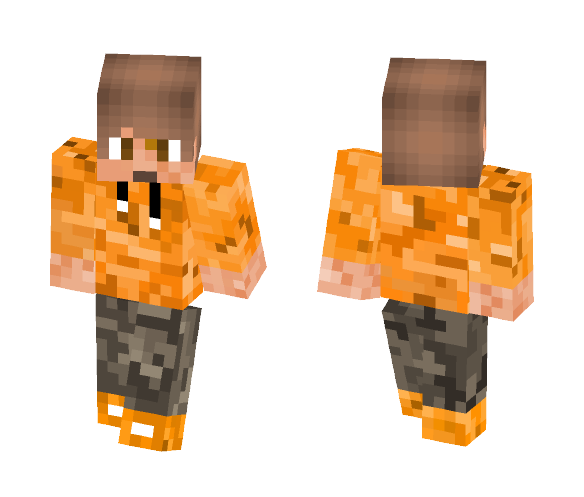 Orange Jumper - Male Minecraft Skins - image 1