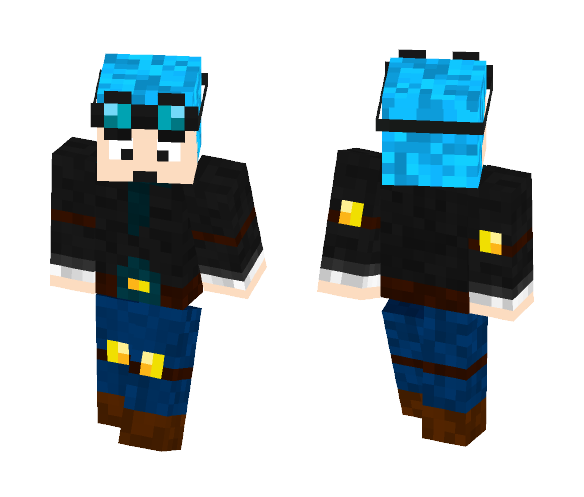 DanTDM's New Skin! (blue hair) - Male Minecraft Skins - image 1