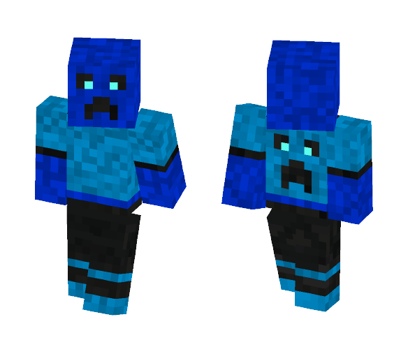 Blue/Water Creeper - Male Minecraft Skins - image 1