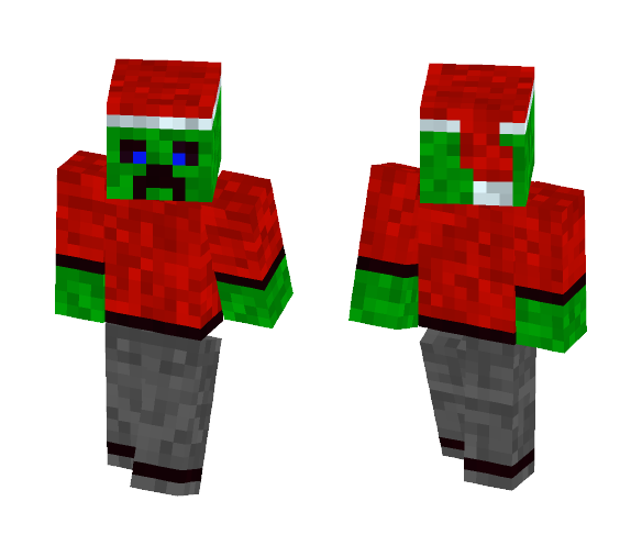 Santa Creeper - Male Minecraft Skins - image 1