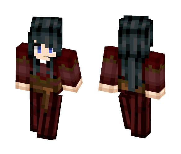 A deep red. - Female Minecraft Skins - image 1