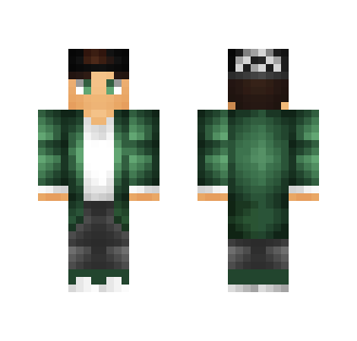 Green Coat and Hat - Male Minecraft Skins - image 2