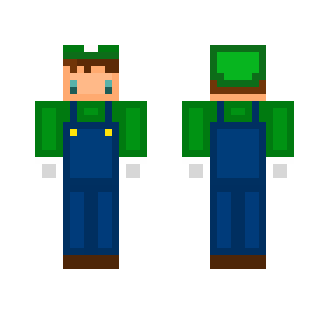 Chibi Luigi - Male Minecraft Skins - image 2