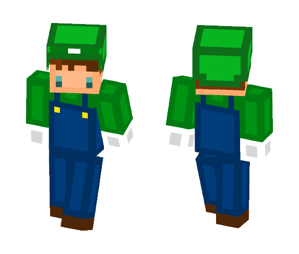 Chibi Luigi - Male Minecraft Skins - image 1