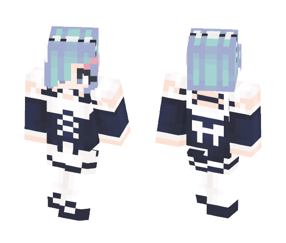 Rem (better in 3D!) - Female Minecraft Skins - image 1