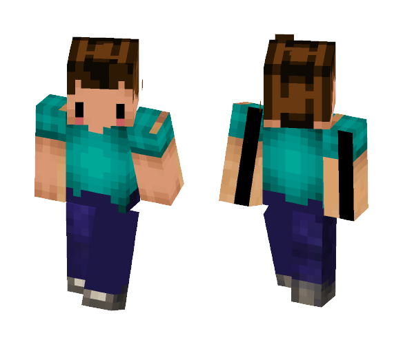 Chibi Steve ♥ - Male Minecraft Skins - image 1