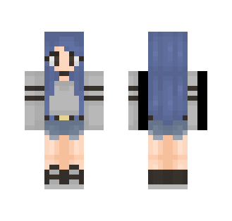 Blue and Yellow Bunny Girl - Girl Minecraft Skins - image 2
