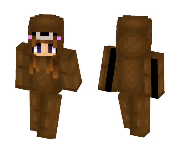 Girl in a Bear Onesie - Girl Minecraft Skins - image 1