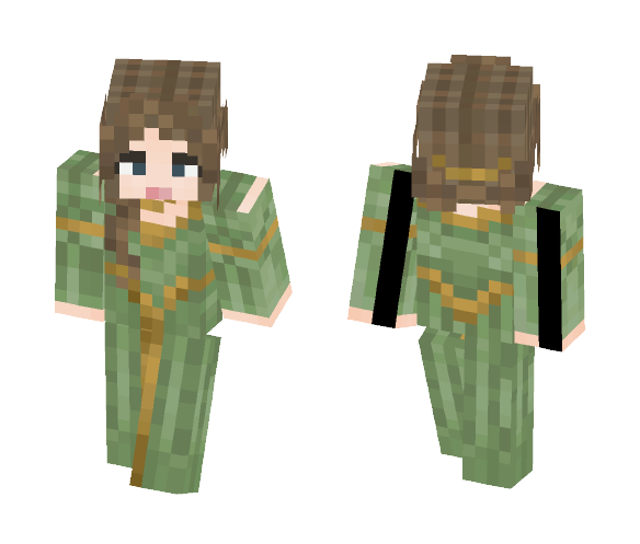 [LOTC] Medieval Noble Gown - Female Minecraft Skins - image 1