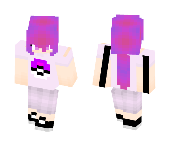 Mewtwo Trainer (Girl) - Female Minecraft Skins - image 1