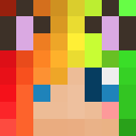 Girl With rainbow hair 22 - Color Haired Girls Minecraft Skins - image 3