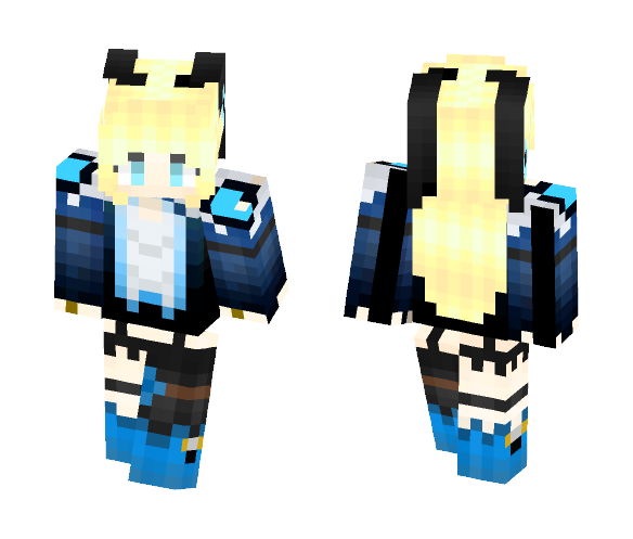 Cyber Bunny - Female Minecraft Skins - image 1