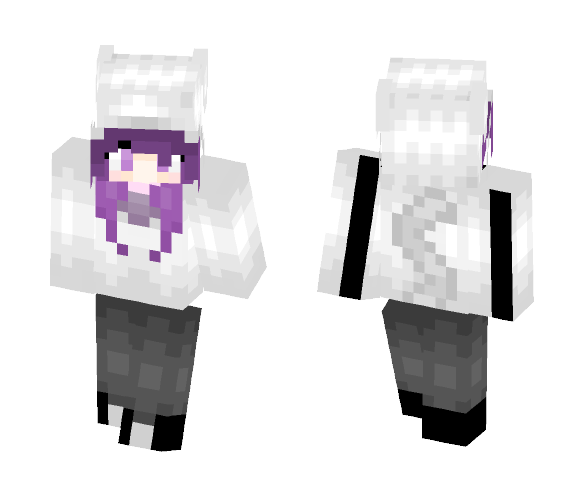 Kitten Hoodie - Female Minecraft Skins - image 1