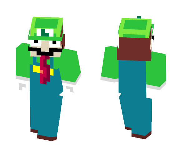 Speed Luigi - Male Minecraft Skins - image 1