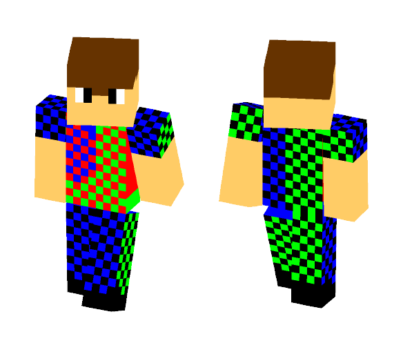 PVP Dude red.green.blue,back - Male Minecraft Skins - image 1