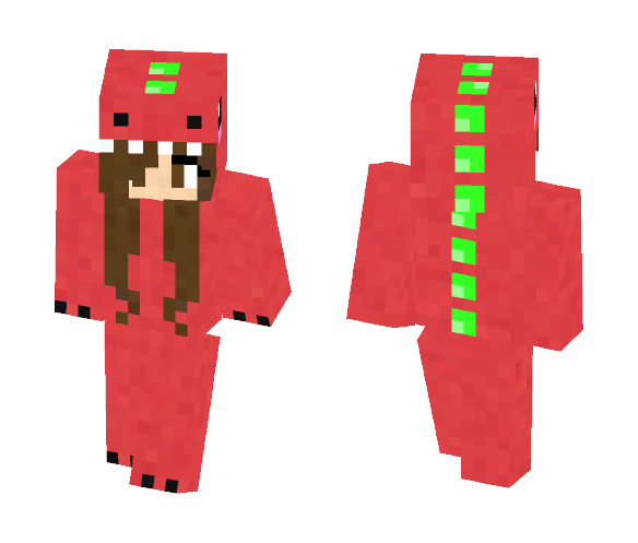 Strawberry Dino - Female Minecraft Skins - image 1