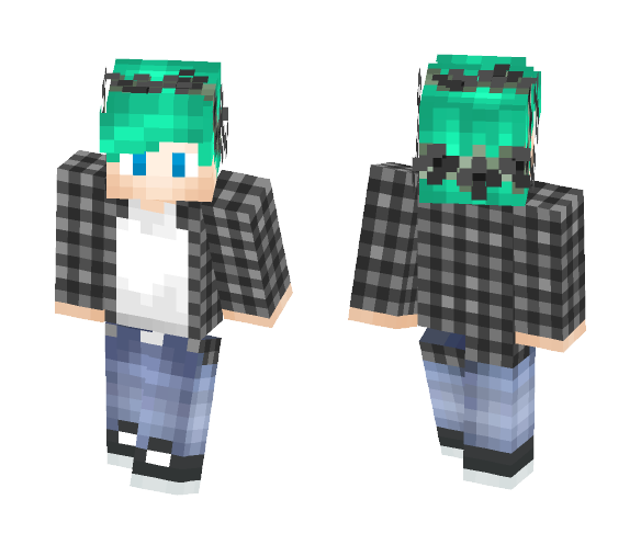 Me in Flower Crown and Flannel - Flower Crown Minecraft Skins - image 1