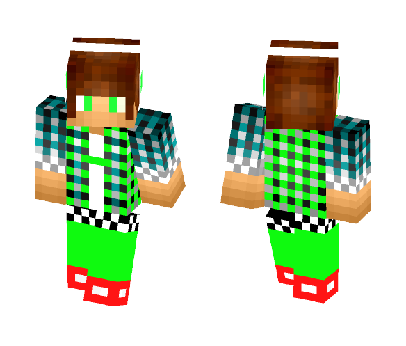 Pvp Dude green - Male Minecraft Skins - image 1