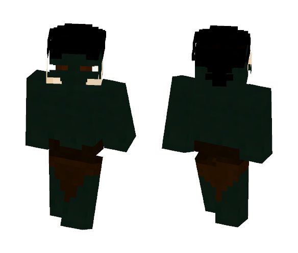 Dark Green Orc - Male Minecraft Skins - image 1