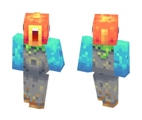 Fish on the rocks. - Interchangeable Minecraft Skins - image 1