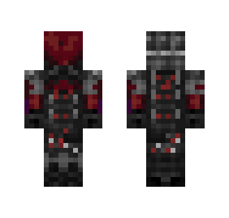 Arkham Knight with red paint