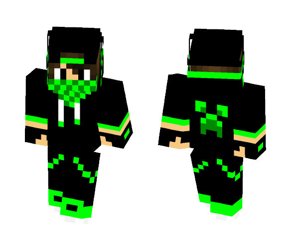 Green gangstar skin - Male Minecraft Skins - image 1