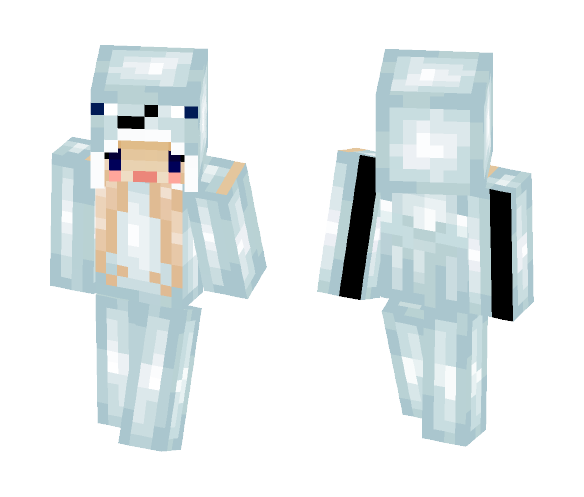 Girl in Whale Onesie - Girl Minecraft Skins - image 1