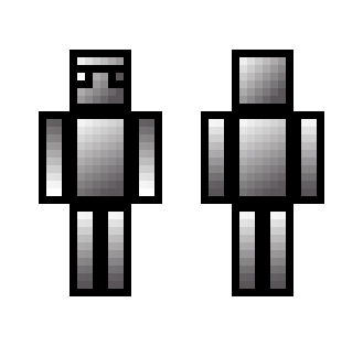 Gray and White Boxman - Other Minecraft Skins - image 2